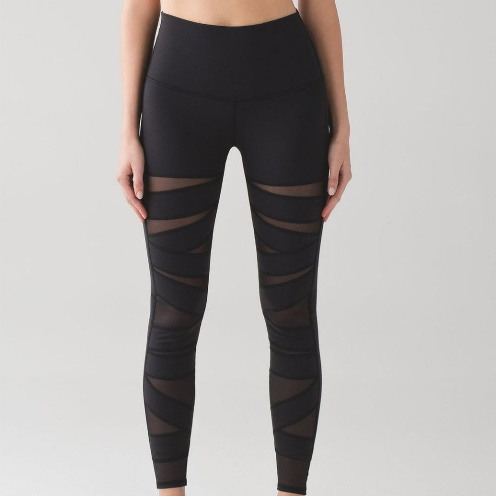 Lululemon Wunder Under Pant (Hi-Rise) (Tech Mesh) Sz 8